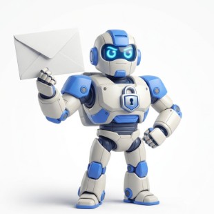 Securibas robot met envelop